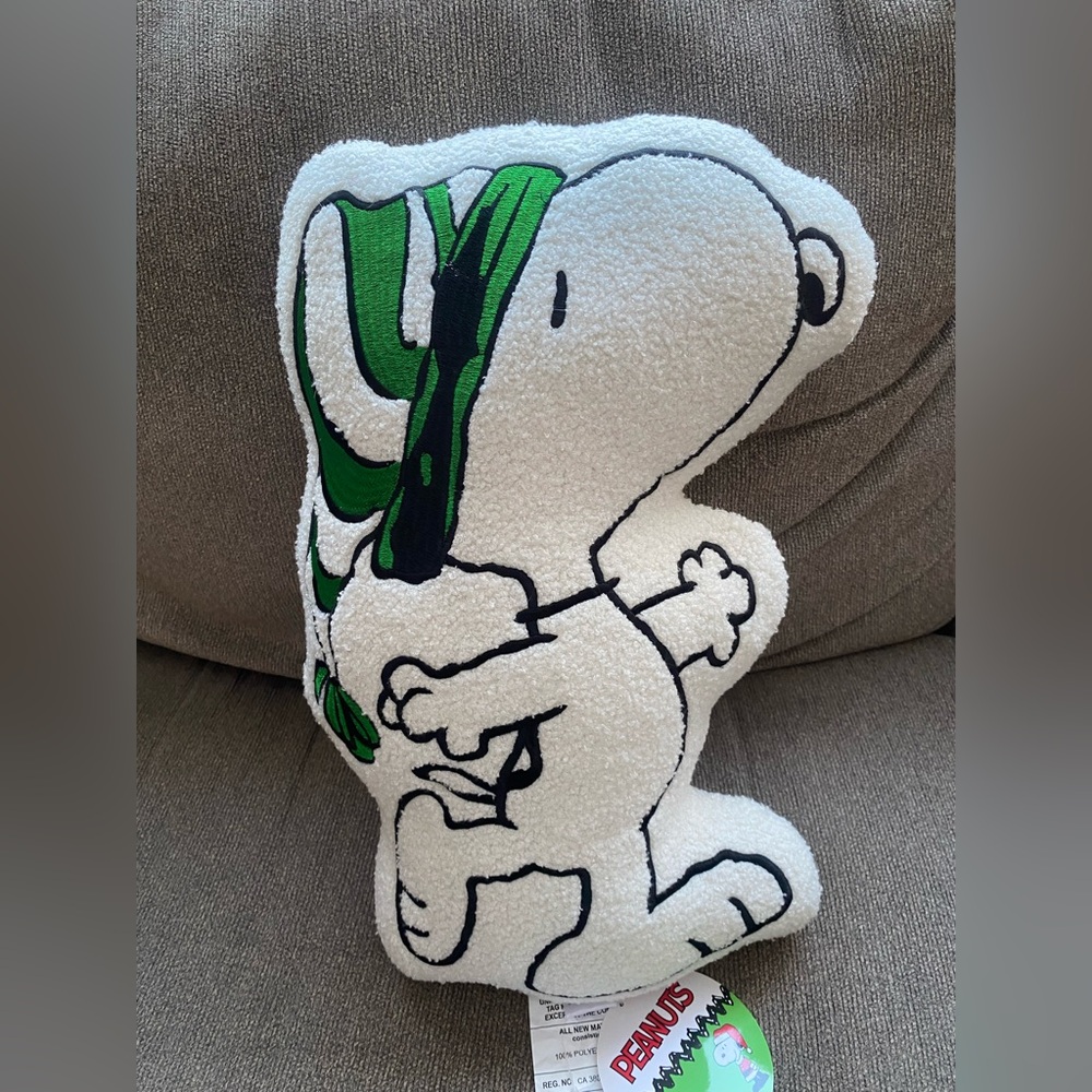 Peanuts Snoopy Holiday Plush with Red and Green